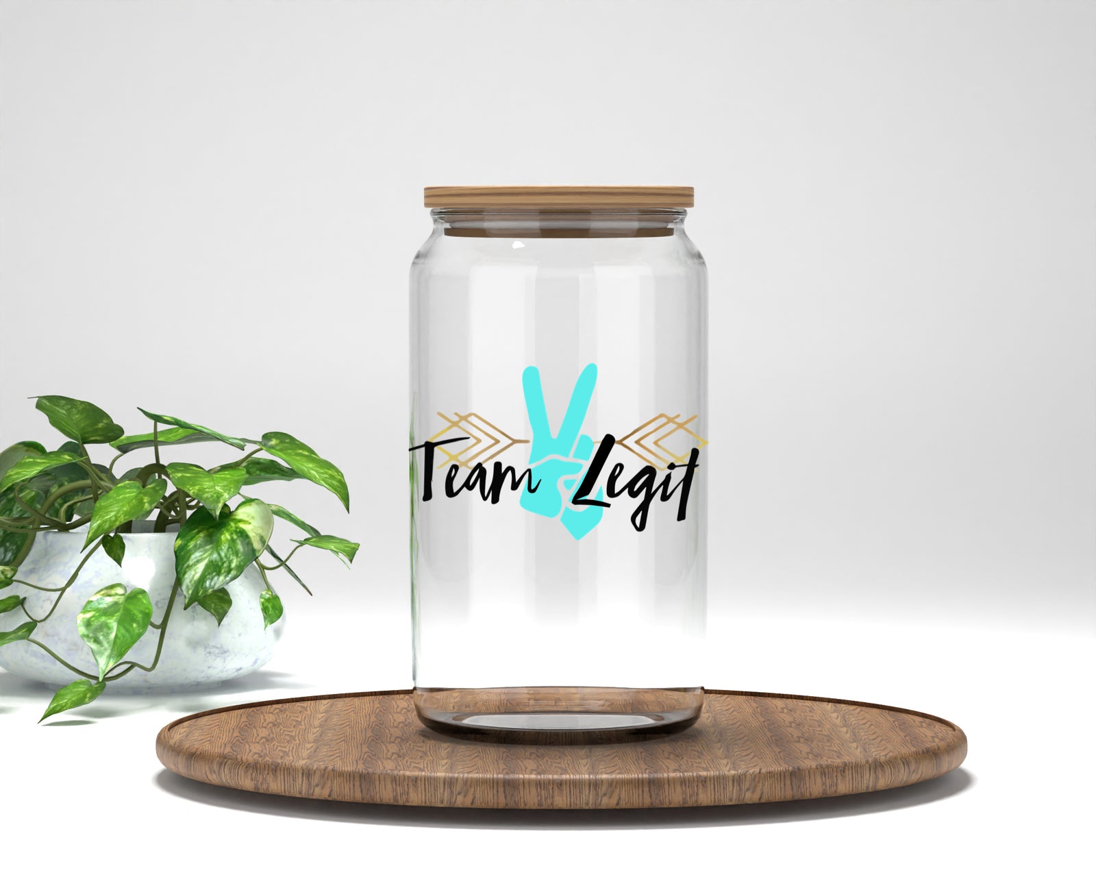 TEAM 2 LEGIT Can Glass