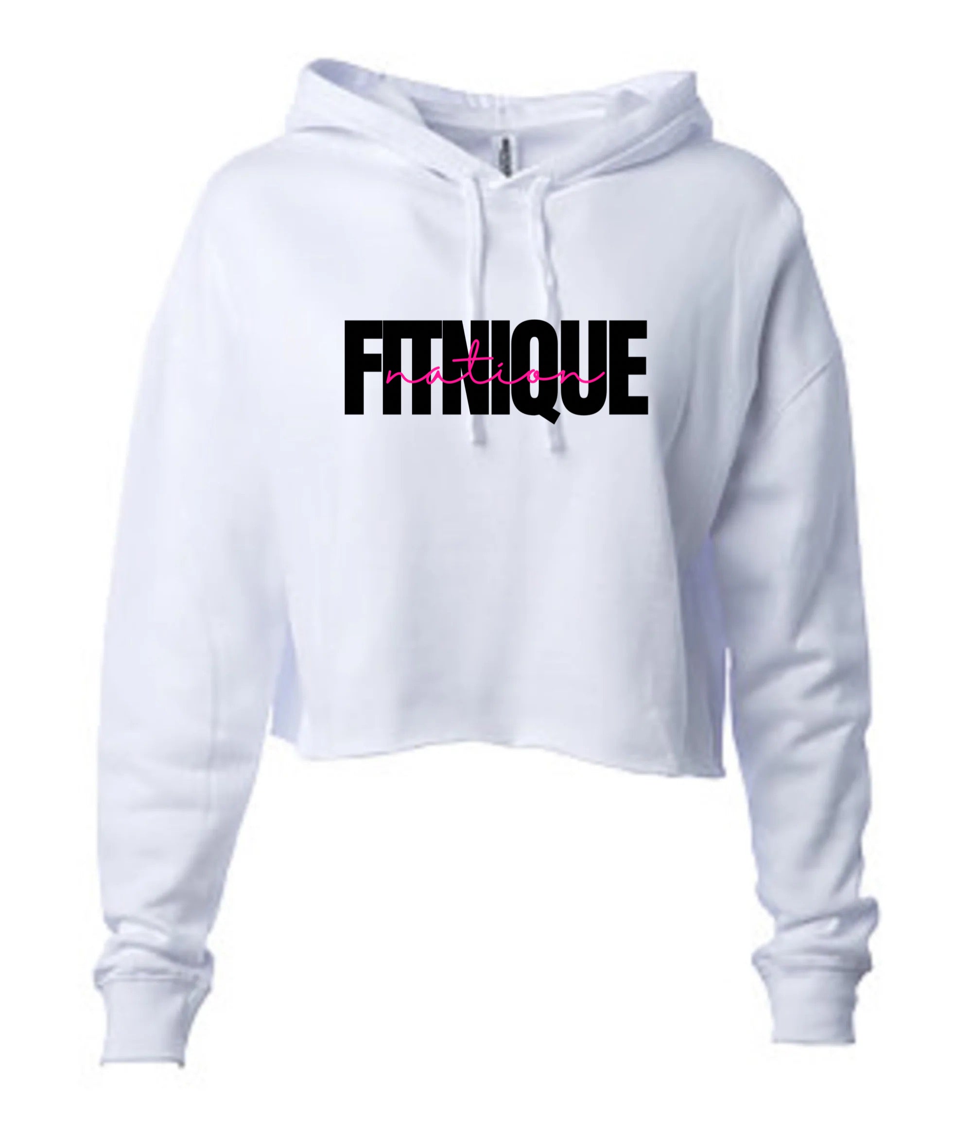 FITNIQUE Nation Crop Hoodie