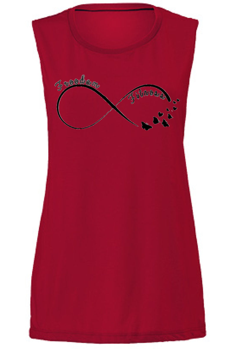 T-shirt Freedom Fitness Scoop Muscle