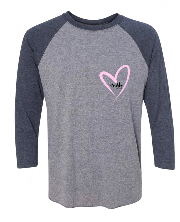 T-shirt unisexe raglan 3/4 Crush