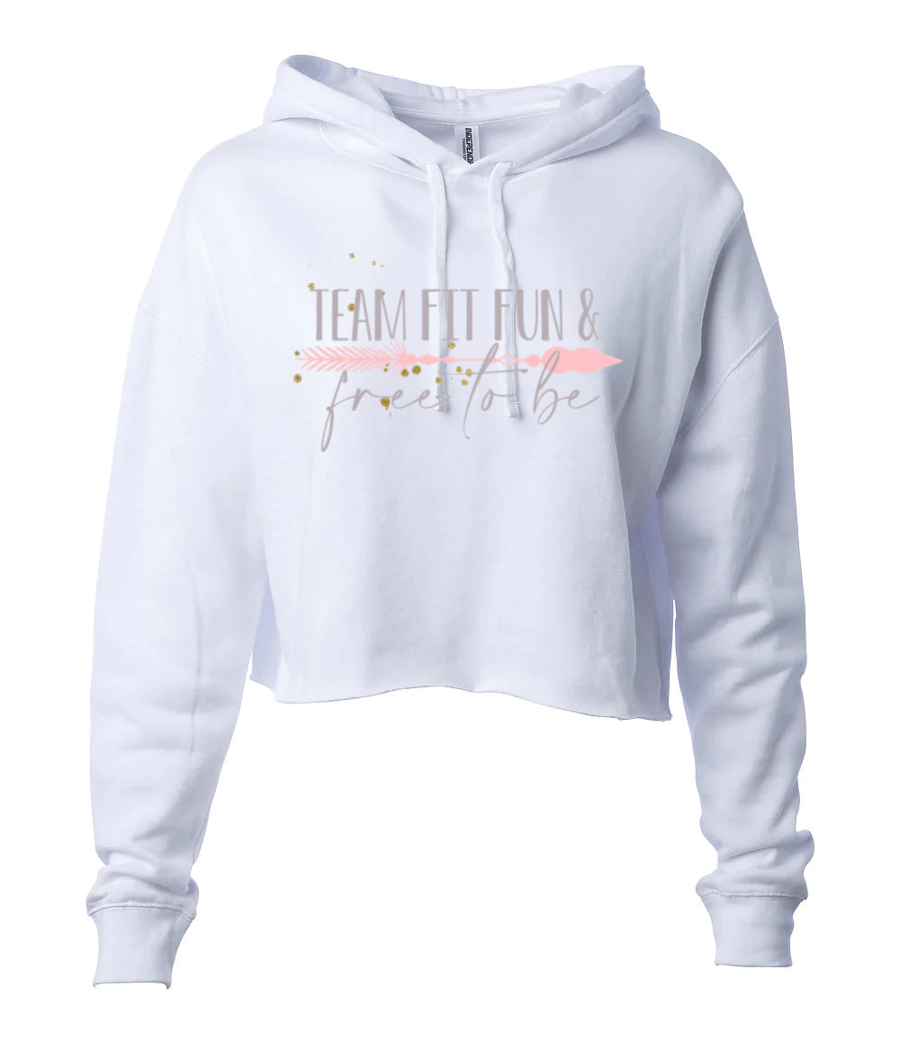 FIT FUN & FREE TO BE CROP HOODIE - Fitsweatlife