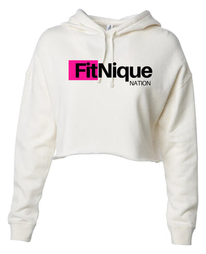 FITNIQUE Nation Crop Hoodie