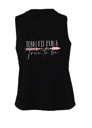 FIT FUN & FREE TO BE CROP TANK