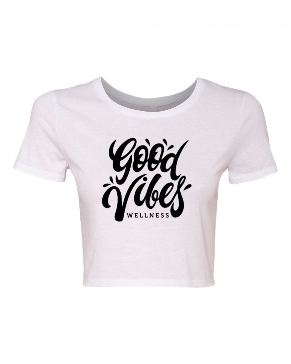 GOOD VIBES CROPPED TEE