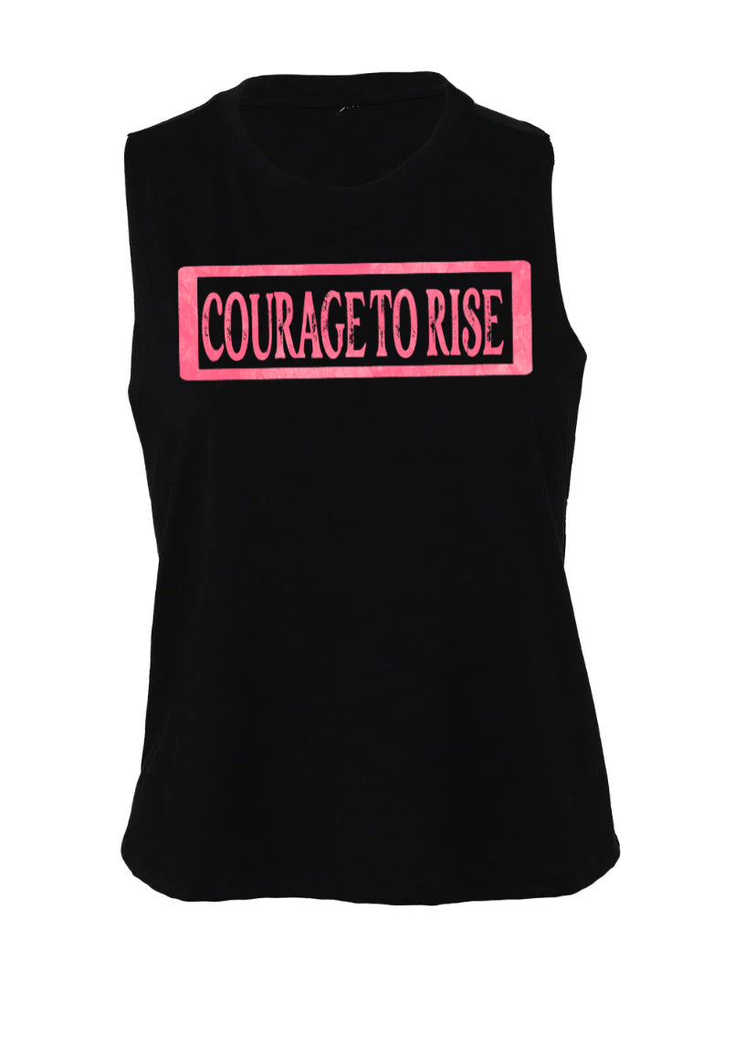 COURAGE TO RISE CROP TANK 