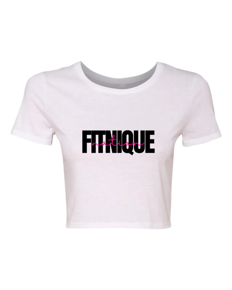 FITNIQUE Nation Crop Tee