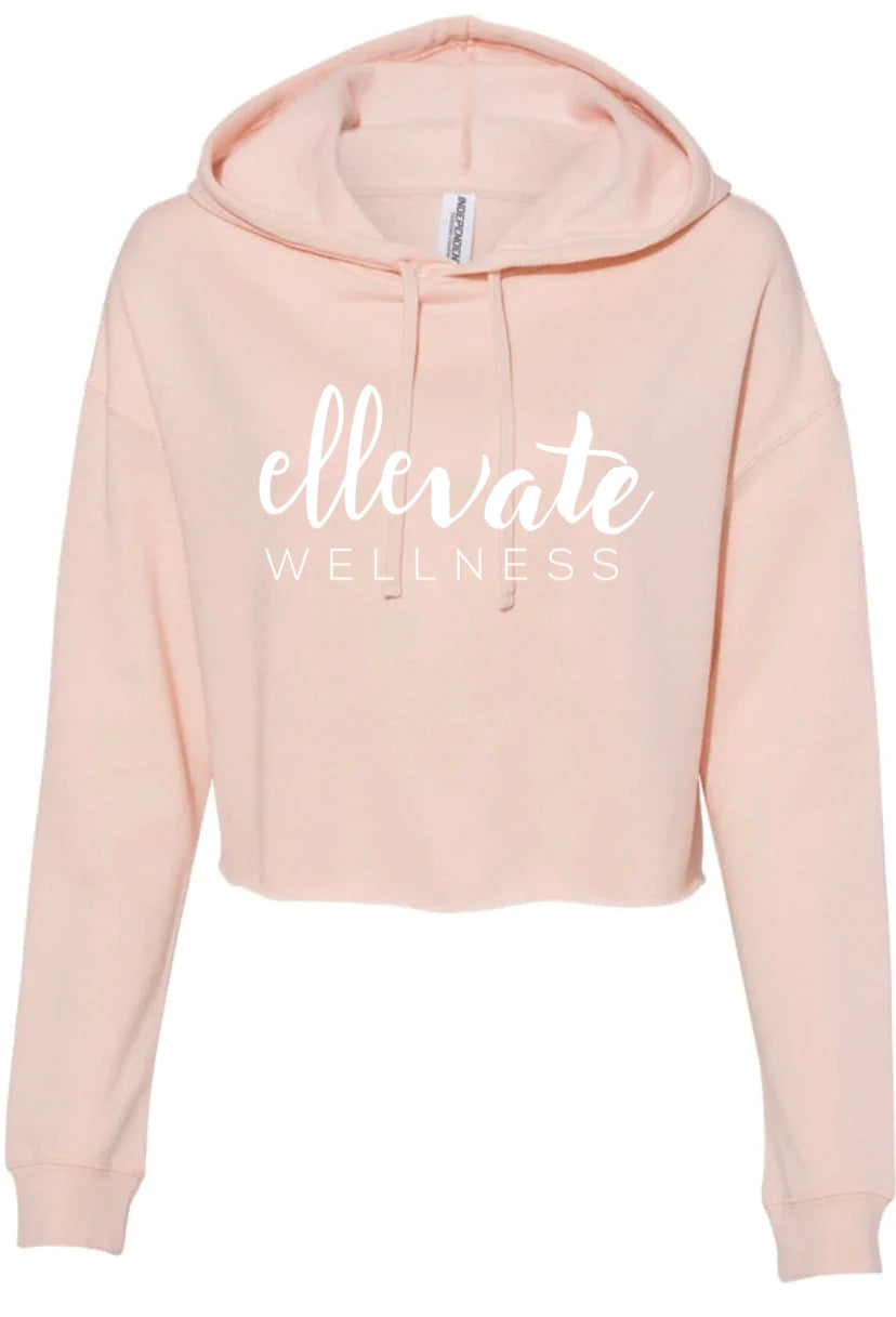 ELLEVATE WELLNESS CROP HOODIE ( LIGHTWEIGHT)