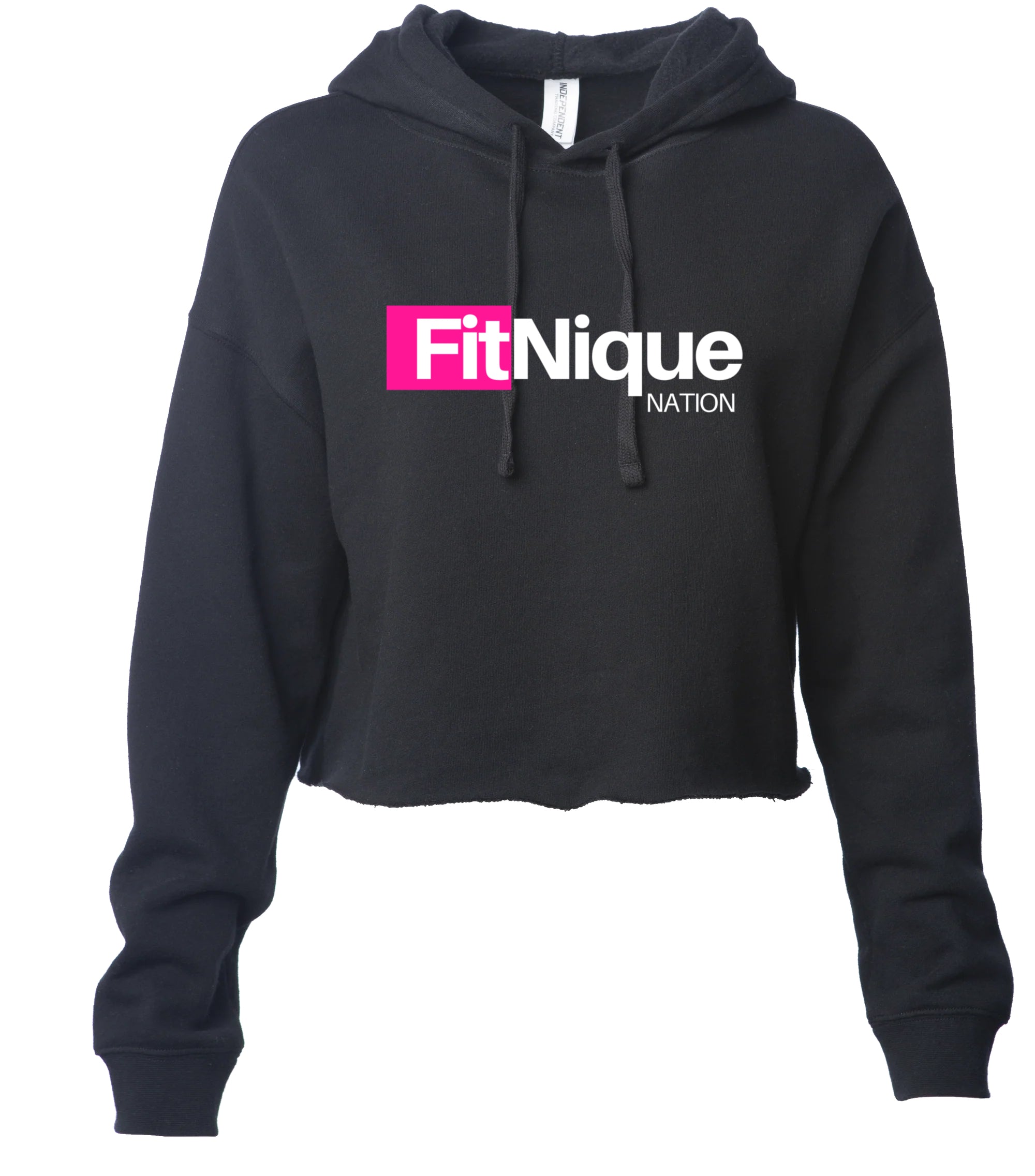 FITNIQUE Nation Crop Hoodie