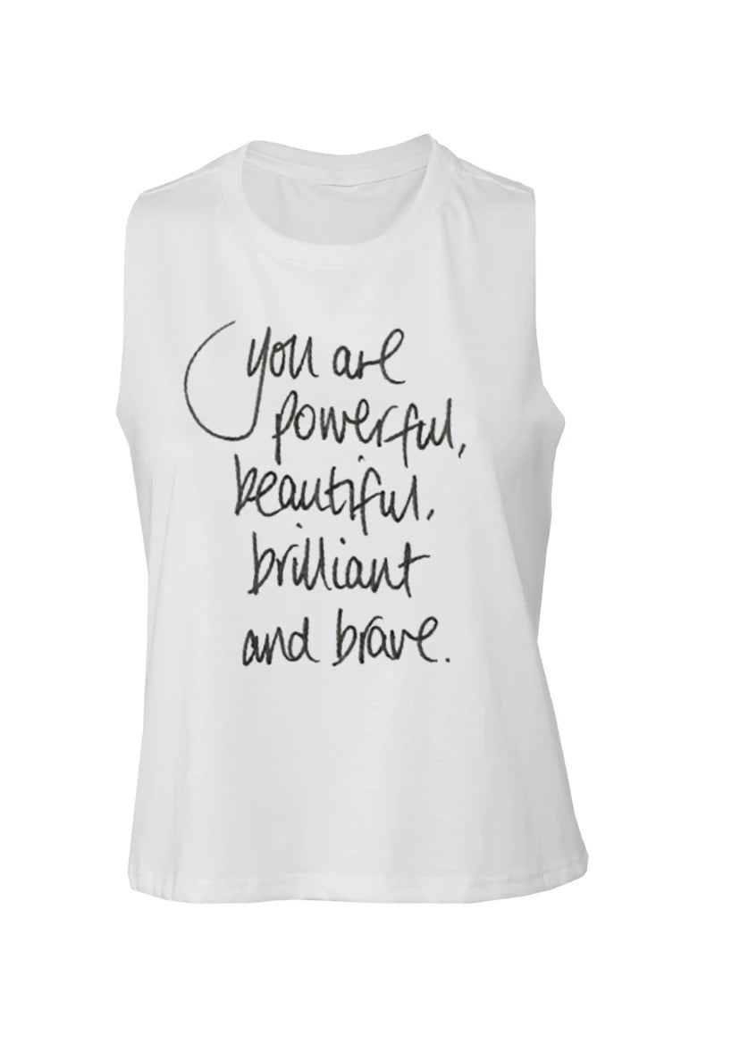 Inspire Tribe Quote Crop Tank