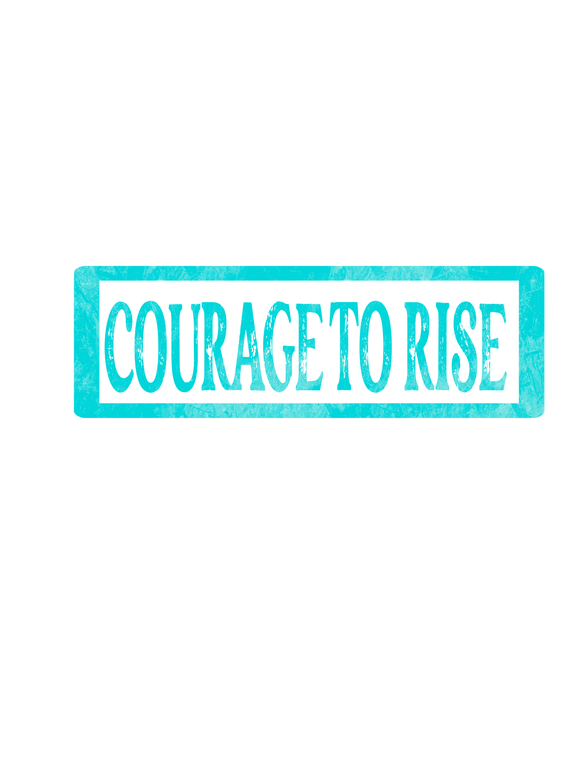 COURAGE TO RISE CAN GLASS (BAMBOO LID & STRAW)
