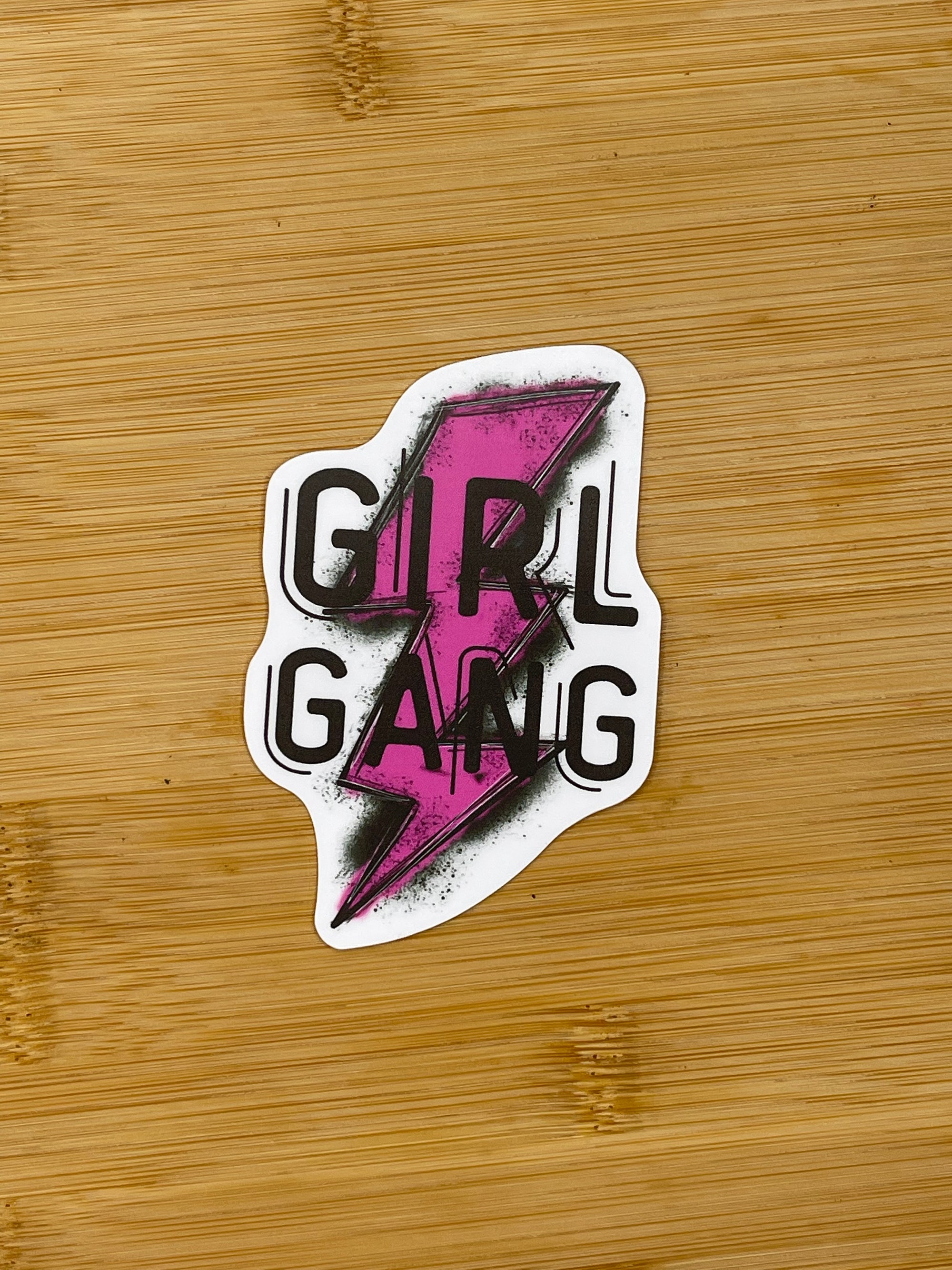 GIRL GANG die cut sticker