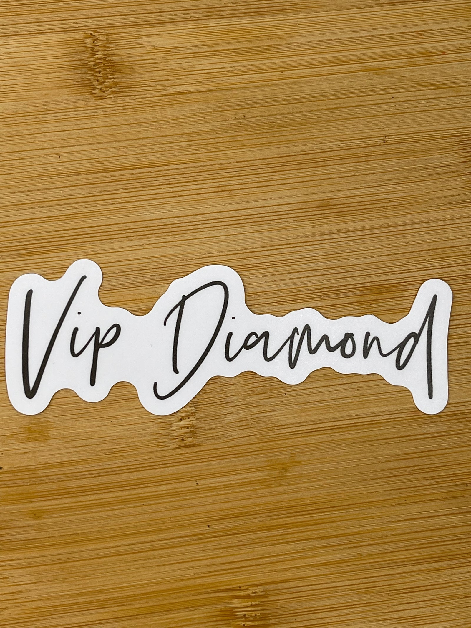 AUTOCOLLANT VIP DIAMOND DÉCOUPÉ