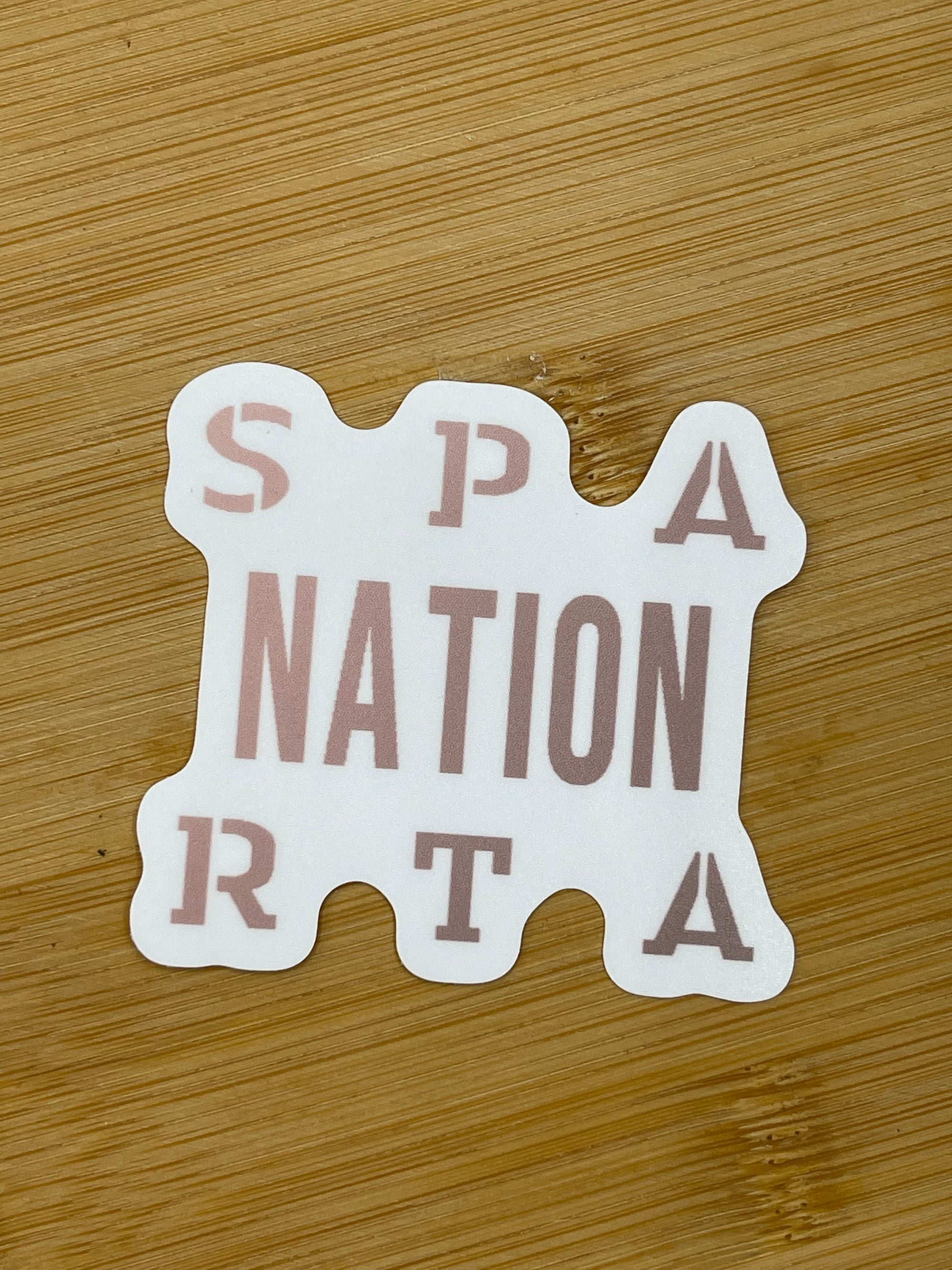 SPARTA NATION DIE CUT STICKER