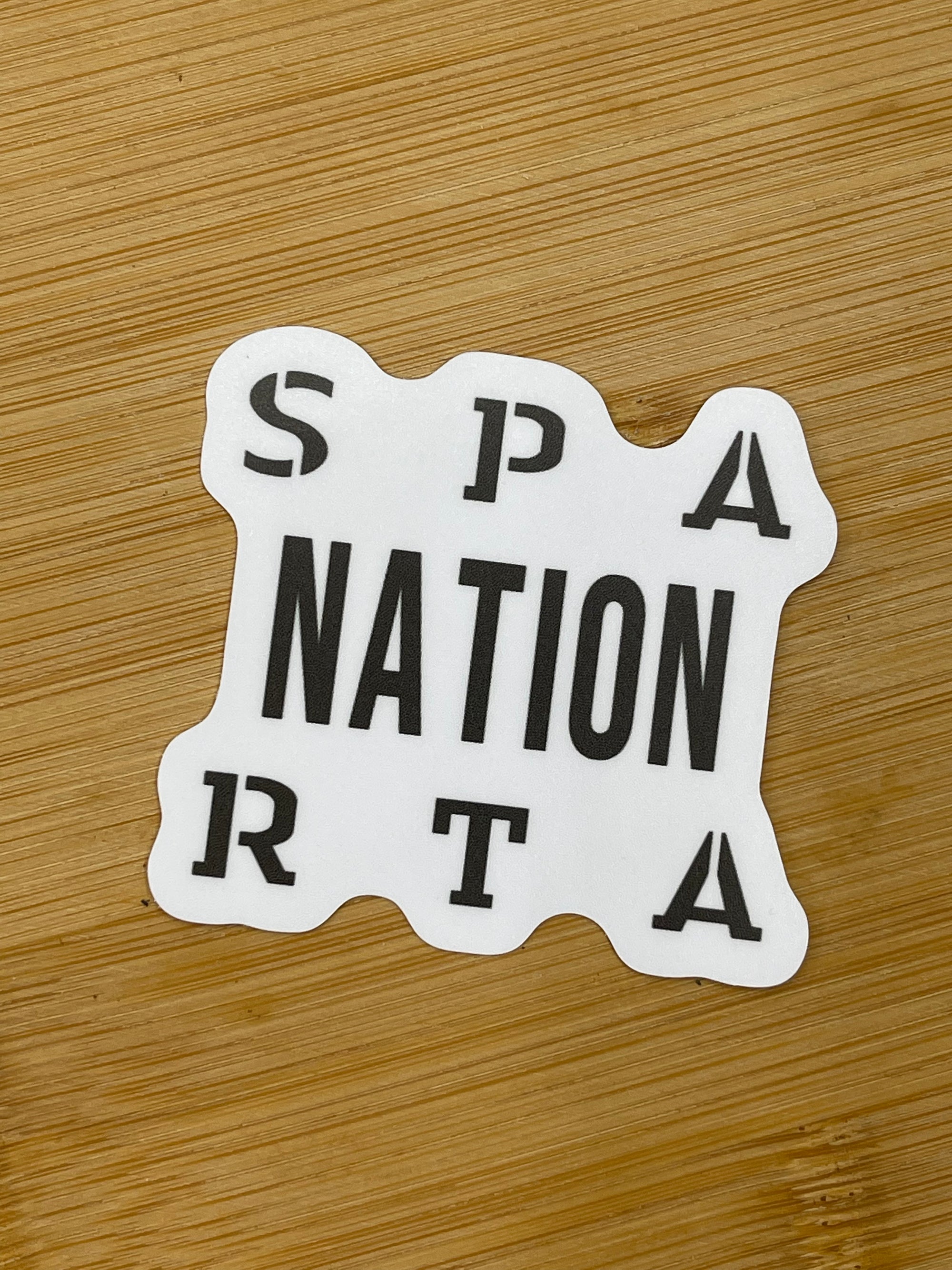 SPARTA NATION DIE CUT STICKER