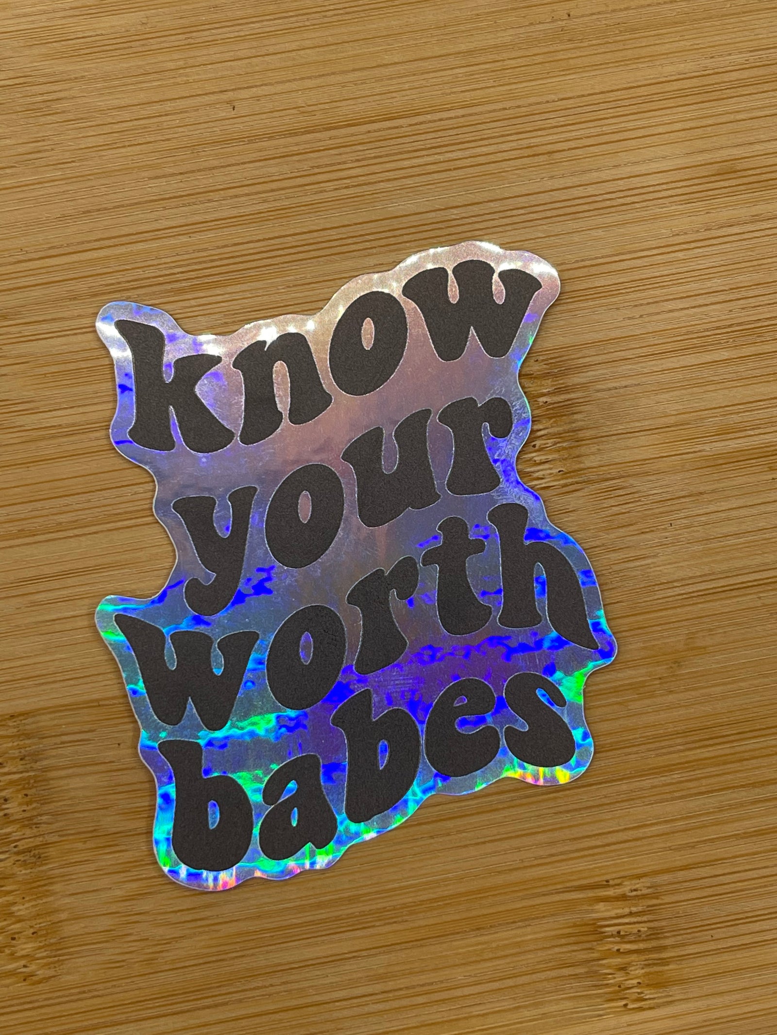 Connais ta valeur, les filles ! Autocollant découpé