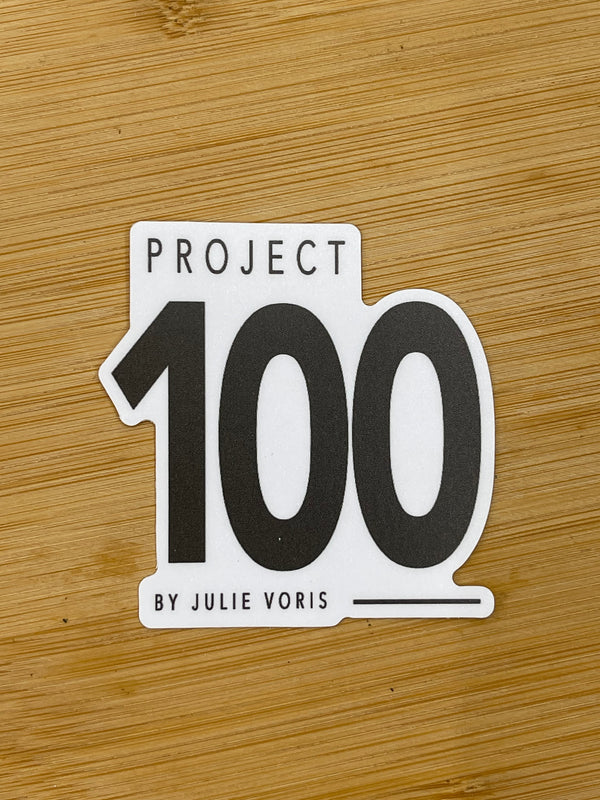 PROJECT 100 DIE CUT STICKER - Fitsweatlife