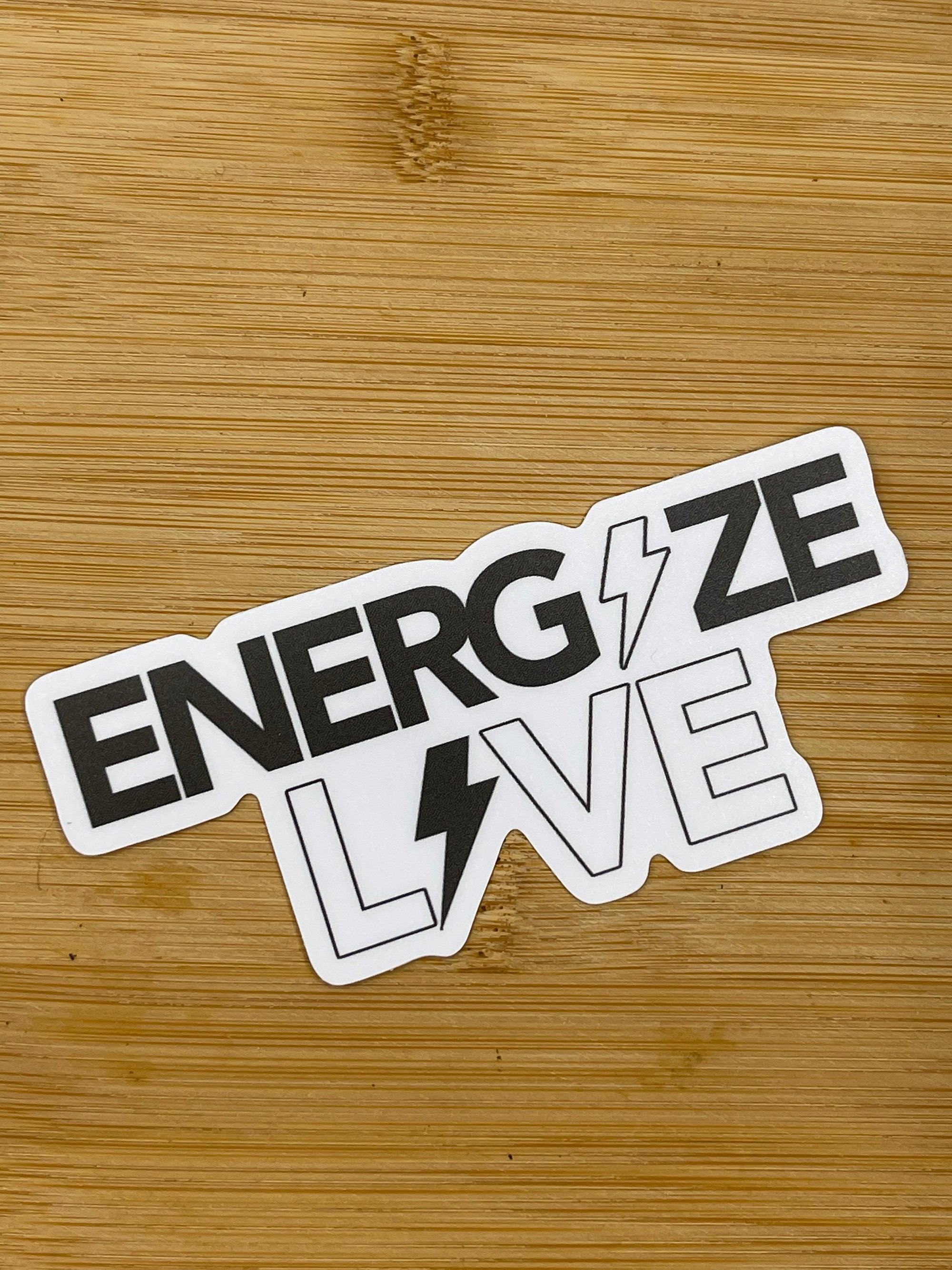 ENERGIZE LIVE DIE CUT STICKER