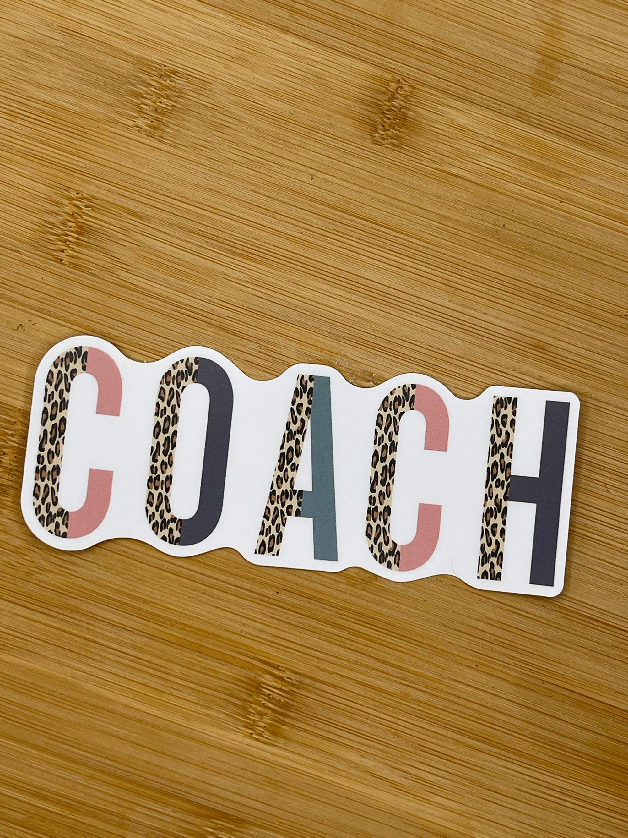 COACH die cut sticker