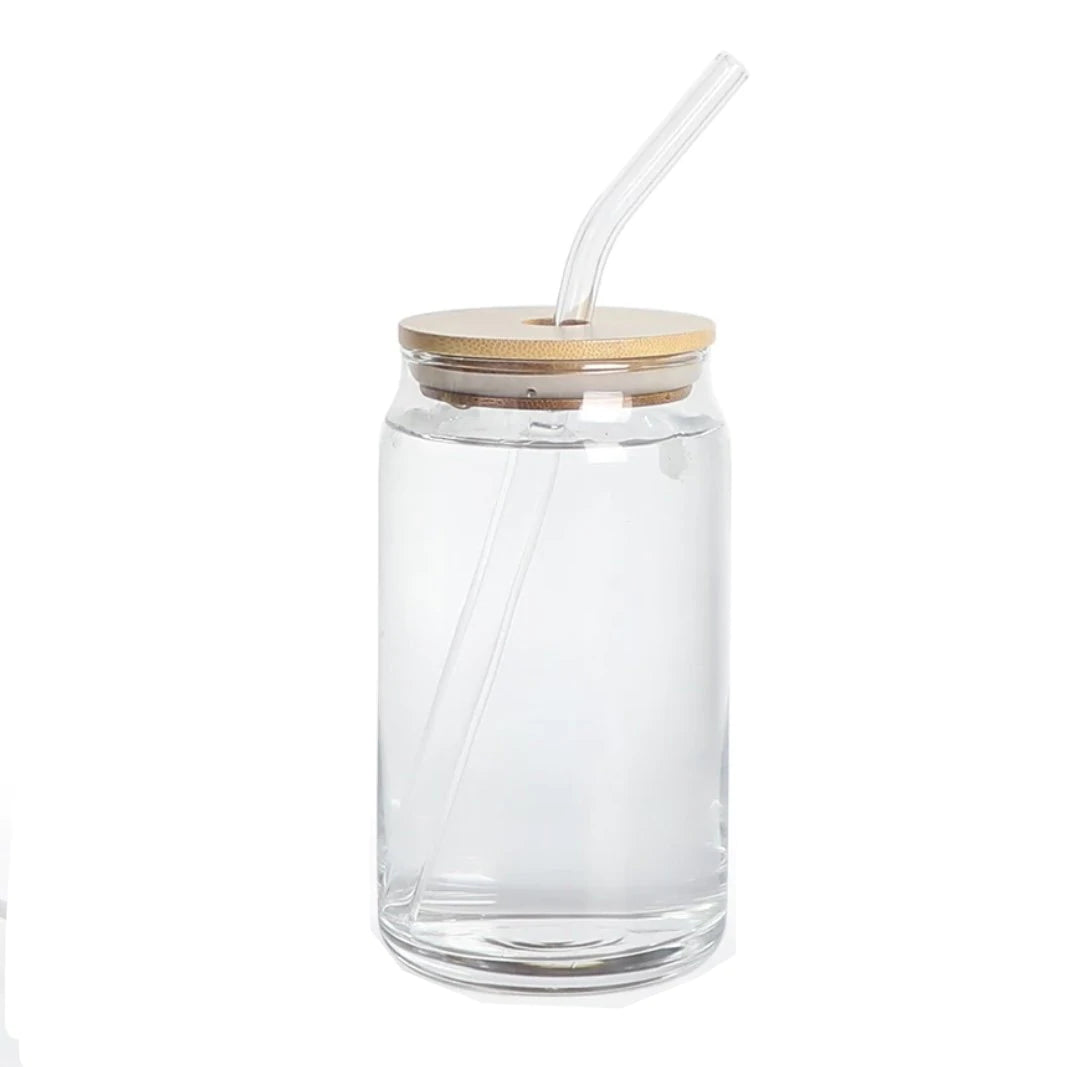 BOSS UP CANETTE EN VERRE (COUVERCLE ET PAILLE INCLUS)