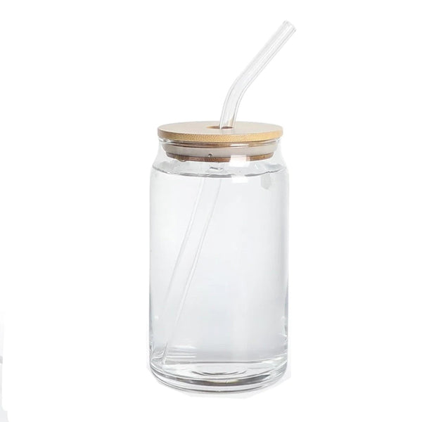 Bamboo Lid and Glass Straw for Can Glasses – Carver Junk Company