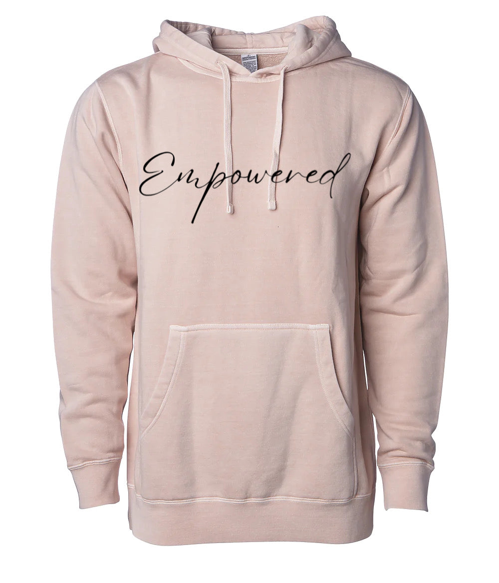 Sweat à capuche EMPOWERED mi-lourd teint par pigmentation